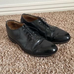 Johnston & Murphy men’s black dress shoes, size 10.5